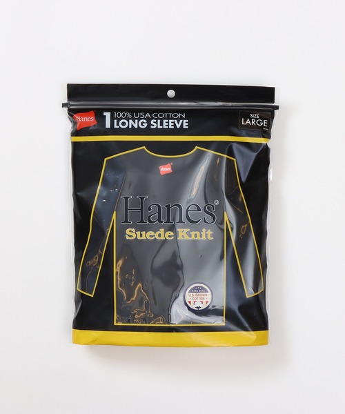 HANES(ヘインズ)の「【Hanes/ヘインズ】メンズ クルーネックロングスリーブ(Tシャツ/カットソー・メンズ・ブラック/ホワイト・LARGE/X-LARGE/MEDIUM)」の19枚目の写真
