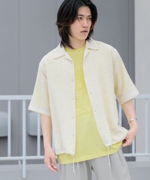 SENSE OF PLACE by URBAN RESEARCH | シアーレースドローコードオープンカラーシャツ(シャツ/ブラウス)