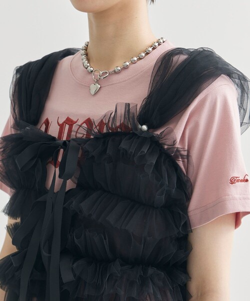 viviano ヴィヴィアーノ フリルベスト VIVIANO/ヴィヴィアーノ】《STUDIOUS別注》Tulle Corsert T