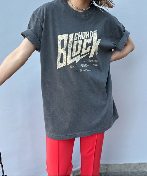 セール】COMFORT COLORS ヴィンテージ加工 BLOCK CHORD ロゴ半袖
