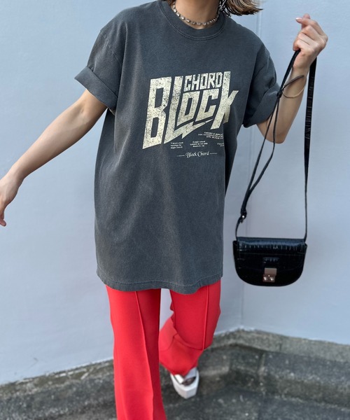 セール】COMFORT COLORS ヴィンテージ加工 BLOCK CHORD ロゴ半袖