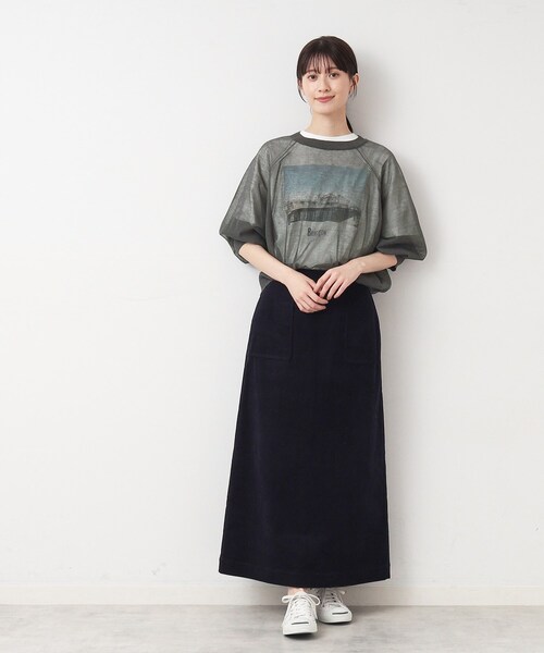 Dessin（デッサン）の「◆【洗える】シースルーニット（XS～L）（ニット/セーター・レディース・ホワイト系/チャコールグレー/ブラック・00/01/02/03）」の14枚目の写真