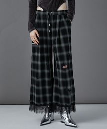 PRANK PROJECT | 【24AUTUMN PRE ORDER】ダメージチェックパンツ/Damaged Check Pants(その他パンツ)
