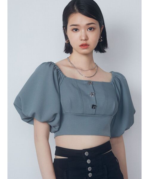 EMODA（エモダ）の「アシンメトリーEMニュアンスピアス（ピアス（両耳用）・レディース・シルバー/ゴールド・FREE）」の6枚目の写真