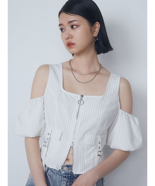 EMODA（エモダ）の「アシンメトリーEMニュアンスピアス（ピアス（両耳用）・レディース・シルバー/ゴールド・FREE）」の7枚目の写真