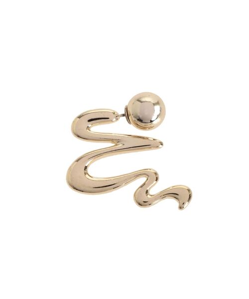 EMODA（エモダ）の「アシンメトリーEMニュアンスピアス（ピアス（両耳用）・レディース・シルバー/ゴールド・FREE）」の17枚目の写真