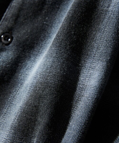 FREAK'S STORE（フリークスストア）の「FREAK’S STORE/フリークスストア TC BLEACH OMBRE OC SHIRT S/S オープンカラー オンブレチェック シャツ/ショートスリーブ/リラックスフィット/ブリーチ加工（シャツ/ブラウス・メンズ・グリーン/ホワイト/ブルー/ブラック・LARGE/MEDIUM）」の11枚目の写真