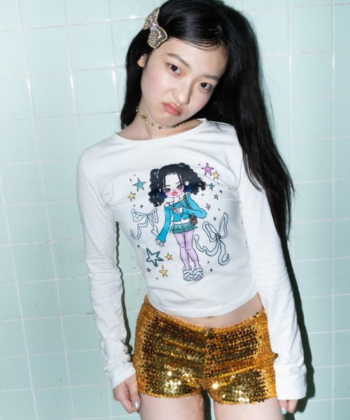 トップス hannah - selfish girl t-shirt INTER FACTORY（インターファクトリー）の「hannah - selfish