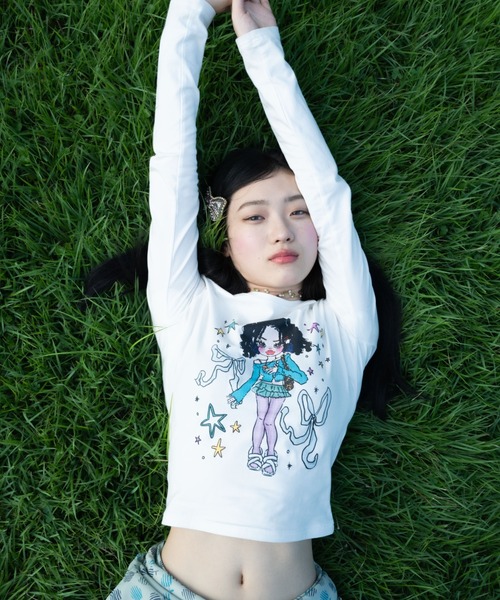 トップス bee's room hannah - selfish girl t-shirt INTER FACTORY（インターファクトリー）の「hannah - selfish