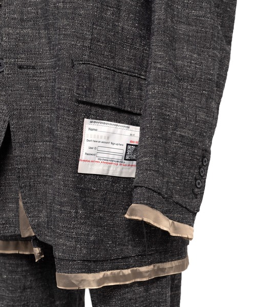 ミハラヤスヒロツイードジャケット MIHARA YASUHIRO/ミハラヤスヒロ】SLUB NEP TWEED JACKET/スラブ