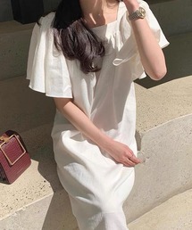 MILAE（ミレ）の「スクエアネックロングワンピース（ワンピース）」