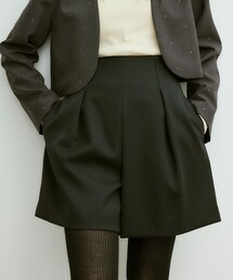 EMMEL REFINES | ＜EMMEL REFINES＞EM ハイウエスト タック ショートパンツ(スラックス)