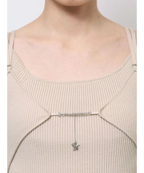 EATME（イートミー）の「ロゴチャームニットワンピース（ワンピース・レディース・アイボリー/ブラック/ブラウン・FREE）」の20枚目の写真