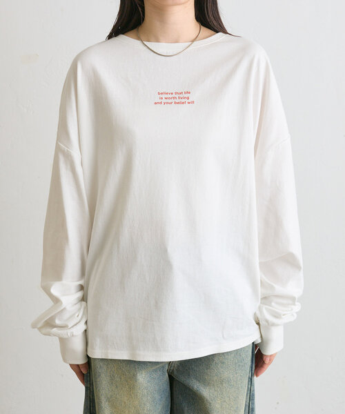 mline（エムライン）の「[mline]ヴィンテージフォトロンT（Tシャツ/カットソー・レディース・ブラック系その他/ブラック/ホワイト/ホワイト系その他・FREE）」の9枚目の写真