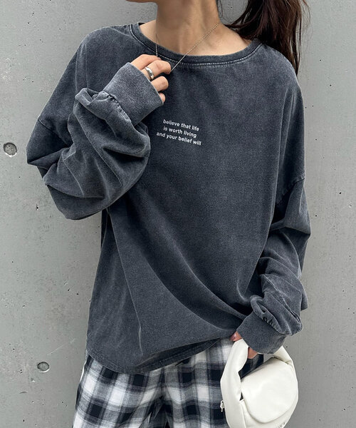 mline（エムライン）の「[mline]ヴィンテージフォトロンT（Tシャツ/カットソー・レディース・ブラック系その他/ブラック/ホワイト/ホワイト系その他・FREE）」の18枚目の写真