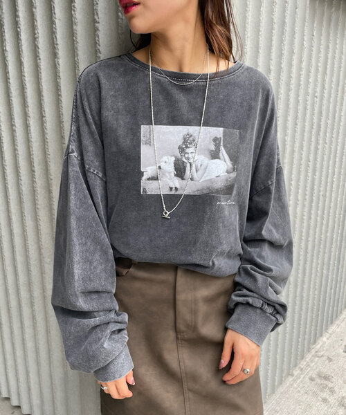 mline（エムライン）の「[mline]ヴィンテージフォトロンT（Tシャツ/カットソー・レディース・ブラック系その他/ブラック/ホワイト/ホワイト系その他・FREE）」の21枚目の写真