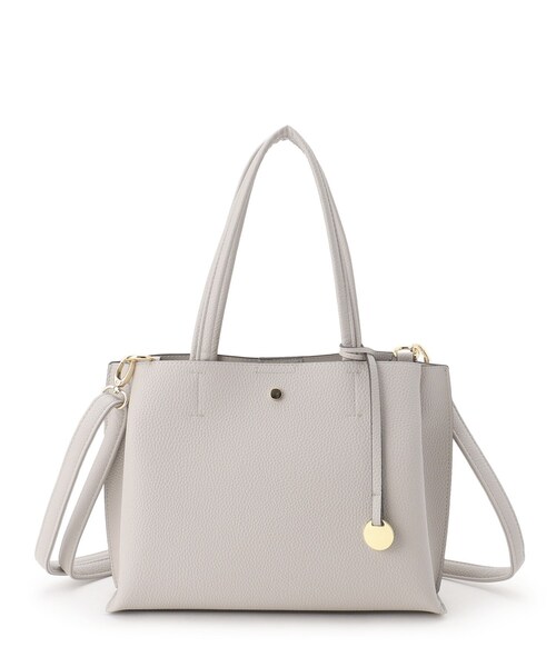 SHOO・LA・RUE(シューラルー)の「◆【軽量/2WAY】デイリーにも通勤にも ふわっと軽いトートバッグ(トートバッグ・レディース・ブラック/ワインレッド/グレー/ベージュ系4・00)」の1枚目の写真