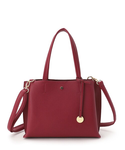 SHOO・LA・RUE(シューラルー)の「◆【軽量/2WAY】デイリーにも通勤にも ふわっと軽いトートバッグ(トートバッグ・レディース・ブラック/ワインレッド/グレー/ベージュ系4・00)」の6枚目の写真