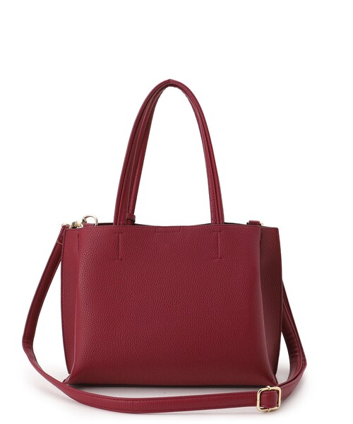 SHOO・LA・RUE(シューラルー)の「◆【軽量/2WAY】デイリーにも通勤にも ふわっと軽いトートバッグ(トートバッグ・レディース・ブラック/ワインレッド/グレー/ベージュ系4・00)」の8枚目の写真