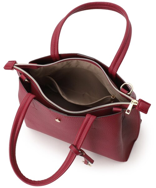 SHOO・LA・RUE(シューラルー)の「◆【軽量/2WAY】デイリーにも通勤にも ふわっと軽いトートバッグ(トートバッグ・レディース・ブラック/ワインレッド/グレー/ベージュ系4・00)」の13枚目の写真