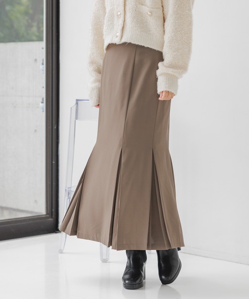 【セール】裾タックマーメイドスカート 152032（スカート）｜mysty woman（ミスティウーマン）