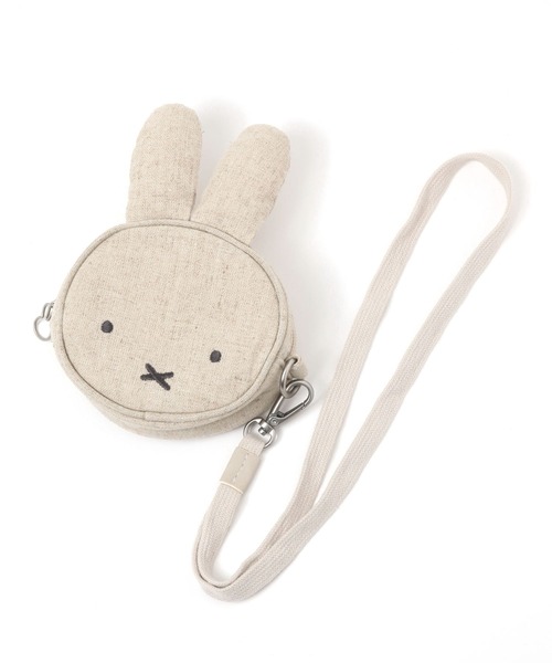 studio CLIP(スタディオクリップ)の「リネン混フェイスウォレット〈Dick Brunaコラボ〉(財布・レディース・ブラウン/ベージュ・FREE)」の1枚目の写真