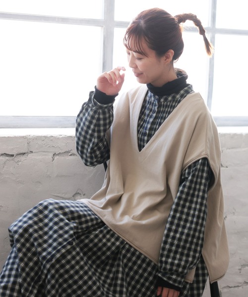 Vネックのあたりまえベスト（ベスト）｜soulberry（ソウルベリー）の