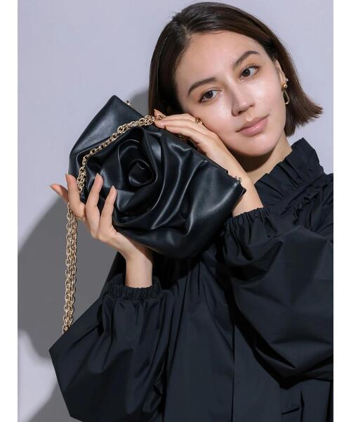 Te chichi（テチチ）の「モチーフチェーンショルダーバッグ（ハンドバッグ・レディース・ブラック/シルバー・F）」の6枚目の写真