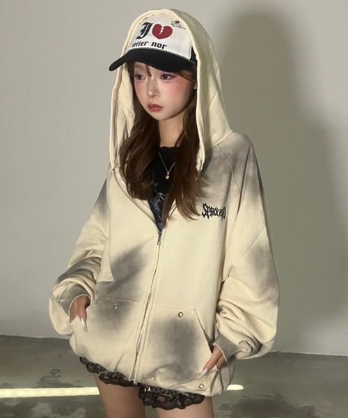 ワールドシリーズ　韓国限定　パーカー完売品　美品　最終値下げ 20%OFF GRAF\u0026WU グラフアンドウー パーカー おばけ 刺繍 ワッペン オーバーサイズ 長袖 韓国ブランド 韓国ファッション  中国ブランド　中国ファッション トップス メンズ レディース ストリート (graf-086) | WFLAGS店