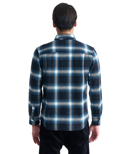 Quiksilver（クイックシルバー）の「DNA FLANNEL/クイックシルバーネルシャツ（シャツ/ブラウス・メンズ・ベージュ/ブラック・X-LARGE/LARGE/MEDIUM/SMALL）」の3枚目の写真