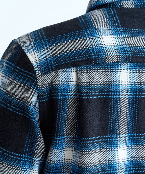 Quiksilver（クイックシルバー）の「DNA FLANNEL/クイックシルバーネルシャツ（シャツ/ブラウス・メンズ・ベージュ/ブラック・X-LARGE/LARGE/MEDIUM/SMALL）」の8枚目の写真
