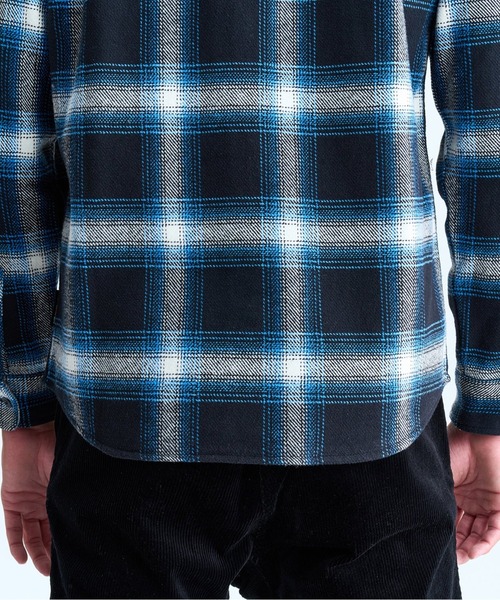 Quiksilver（クイックシルバー）の「DNA FLANNEL/クイックシルバーネルシャツ（シャツ/ブラウス・メンズ・ベージュ/ブラック・X-LARGE/LARGE/MEDIUM/SMALL）」の9枚目の写真