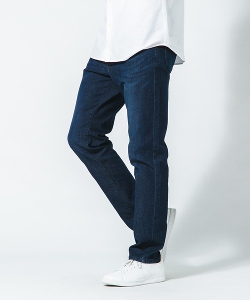 Blue Standard (ブルースタンダード)の「【BLUE STANDARD/ブルースタンダード】スーパーストレッチデニムスリムストレート 軽量 美脚(デニムパンツ・メンズ・インディゴブルー/ワンウォッシュ/スミクロ・MEDIUM/LARGE/X-LARGE)」の8枚目の写真