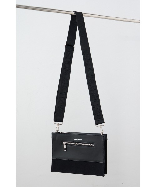 AZUL by moussy（アズールバイマウジー）の「スクエアクラッチバッグ（クラッチバッグ・メンズ・ブラック/オフホワイト・FREE）」の7枚目の写真