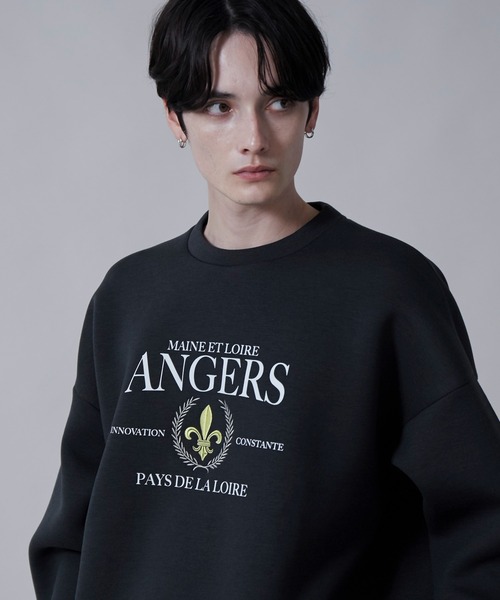 BROWNY（ブラウニー）の「BROWNY/KEEPWARM グラフィックプルオーバー（スウェット・メンズ・チャコール/ライトグレー・MEDIUM/LARGE）」の9枚目の写真