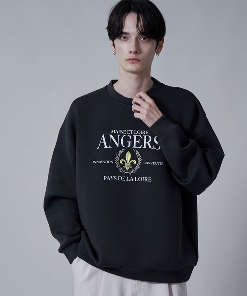 BROWNY（ブラウニー）の「BROWNY/KEEPWARM グラフィックプルオーバー（スウェット・メンズ・チャコール/ライトグレー・MEDIUM/LARGE）」の10枚目の写真