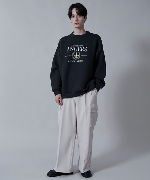 BROWNY（ブラウニー）の「BROWNY/KEEPWARM グラフィックプルオーバー（スウェット・メンズ・チャコール/ライトグレー・MEDIUM/LARGE）」の11枚目の写真