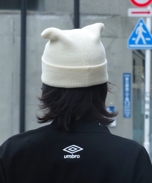 BEN DAVIS（ベンデイビス）の「【BEN DAVIS/ベンデイビス】猫耳ニットキャップ（ニットキャップ/ビーニー・メンズ・ブラック/ホワイト/ベージュ・FREE）」の7枚目の写真