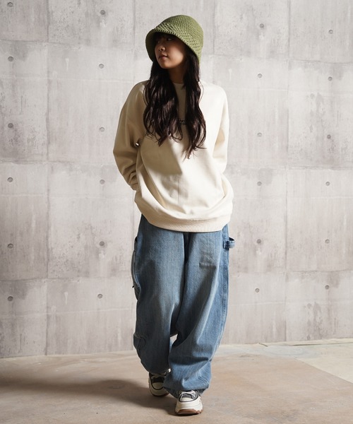 VENICEW グレー Pigtail ビーニー ニット帽 編み込み VENICEW グレー Pigtail ビーニー ニット帽 編み込み