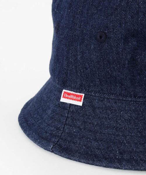 ITEMS URBANRESEARCH（アイテムズ アーバンリサーチ）の「Healthknit　HK ロゴ 刺繍 Bucket Hat（ハット・メンズ・ブラック/インディゴブルー/ベージュ・-）」の5枚目の写真