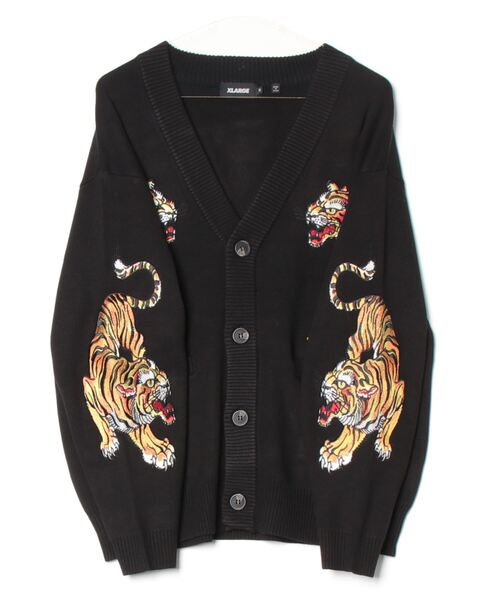 XLARGE（エクストララージ）の「XLARGE×ED HARDY KNIT CARDIGAN（カーディガン/ボレロ・メンズ・ブラック・S/M/L/XL）」の14枚目の写真