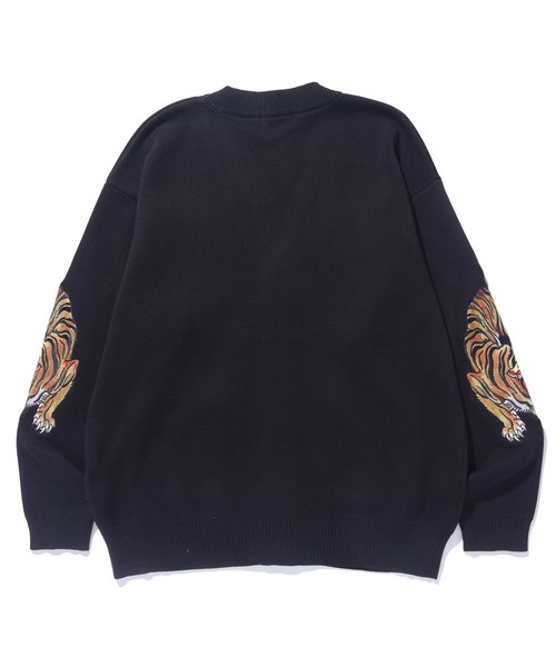 XLARGE（エクストララージ）の「XLARGE×ED HARDY KNIT CARDIGAN（カーディガン/ボレロ・メンズ・ブラック・S/M/L/XL）」の2枚目の写真