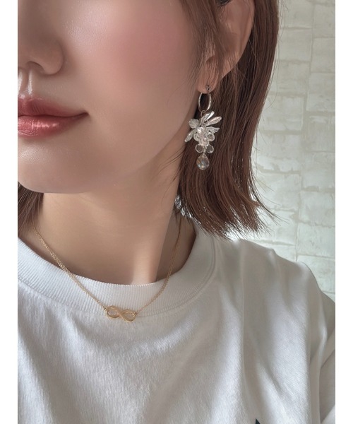 tone(トーン)の「【Withy】朝露~輝く雫とお花のイヤリング / Hana(ハナ)(MA)(イヤリング・レディース・シルバー系その他・FREE)」の9枚目の写真