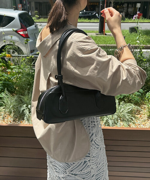 DouDou（ドゥドゥ）の「ワイドボストンバッグ（ショルダーバッグ・レディース・ブラウン/ブラック・FREE）」の6枚目の写真