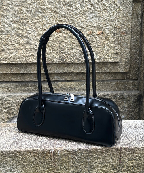 DouDou（ドゥドゥ）の「ワイドボストンバッグ（ショルダーバッグ・レディース・ブラウン/ブラック・FREE）」の9枚目の写真