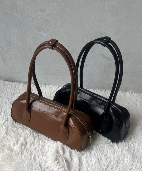 DouDou（ドゥドゥ）の「ワイドボストンバッグ（ショルダーバッグ・レディース・ブラウン/ブラック・FREE）」の16枚目の写真