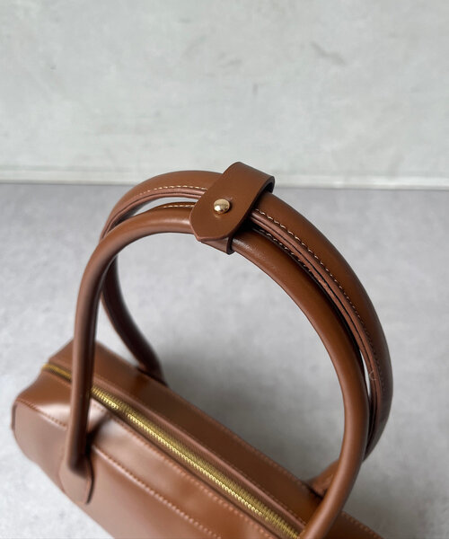 DouDou（ドゥドゥ）の「ワイドボストンバッグ（ショルダーバッグ・レディース・ブラウン/ブラック・FREE）」の17枚目の写真