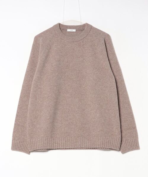 ATON（エイトン）の「【ATON】LAMBS WOOL（ニット/セーター・メンズ・チャコールグレー/ベージュ・4/6）」の15枚目の写真