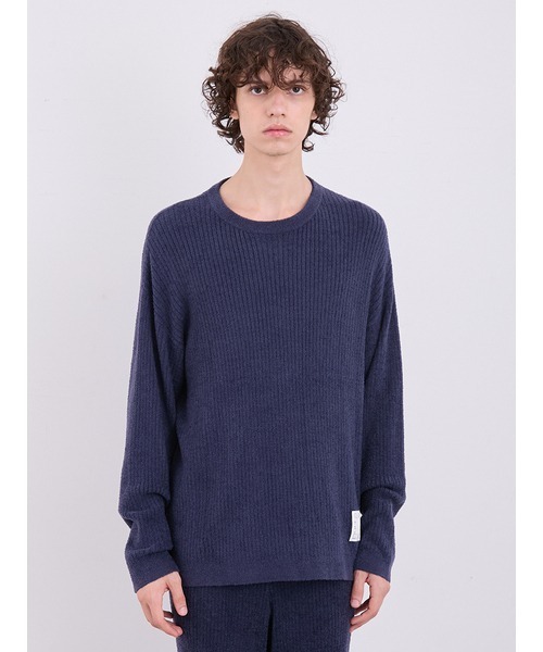 セール】【HOMME】ホットスムーズィーリブプルオーバー（ルーム