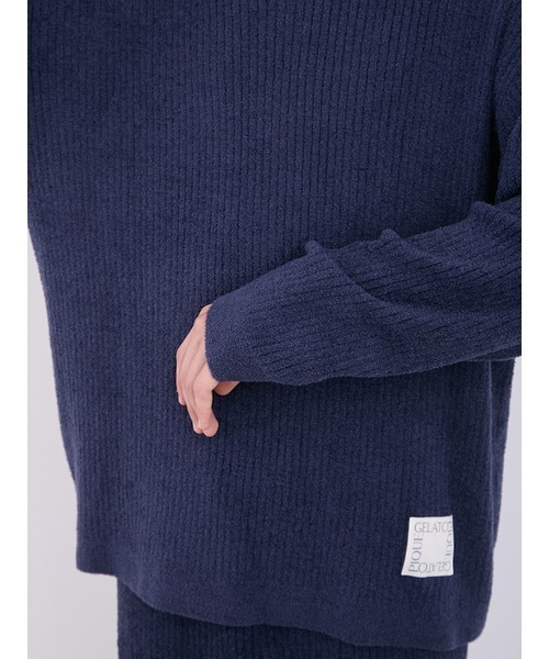 【セール】【HOMME】ホットスムーズィーリブプルオーバー（ルームウェア/パジャマ）｜gelato pique（ジェラートピケ）